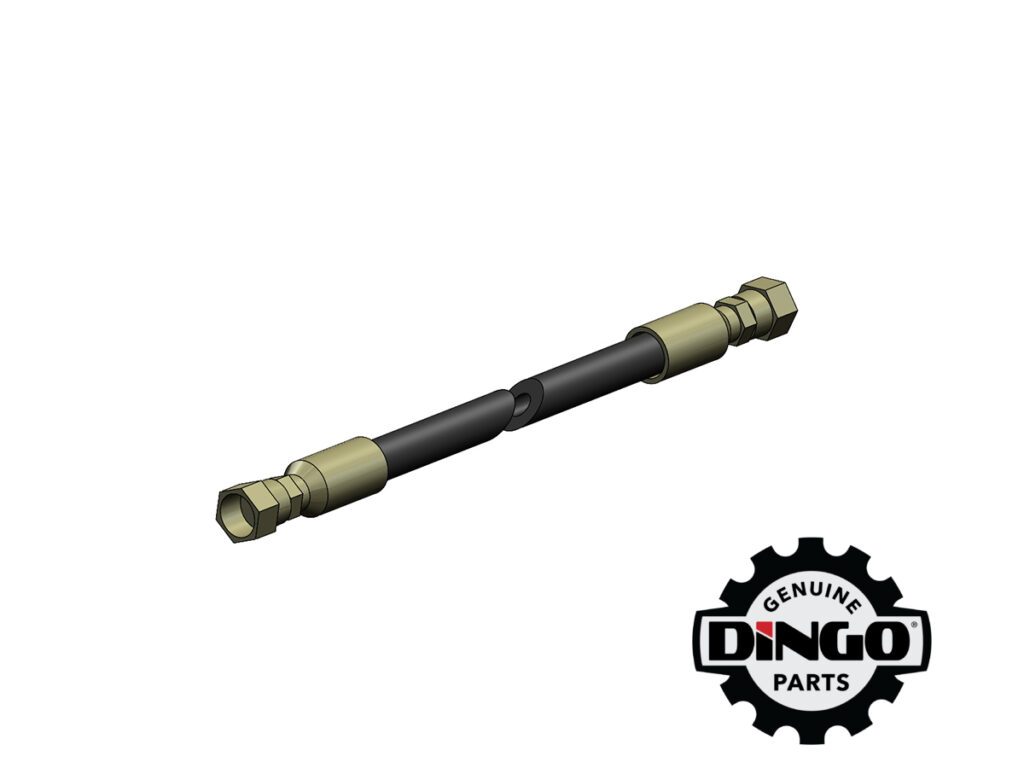 HYD HOSE ASSY 1/4" 1000MM - CROWD SHORT - 950 & K93